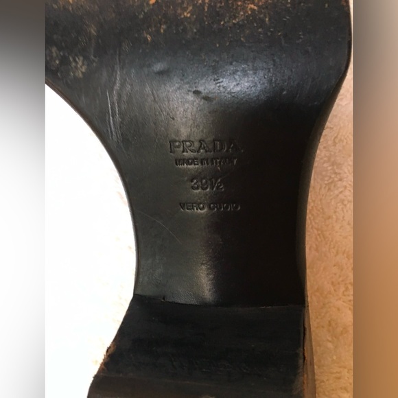 Vintage Prada Square Toe Mules - Picture 4 of 10